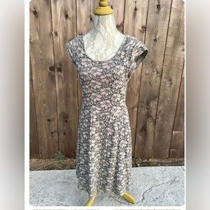 Deletta dress anthropologie floral lace soft medium